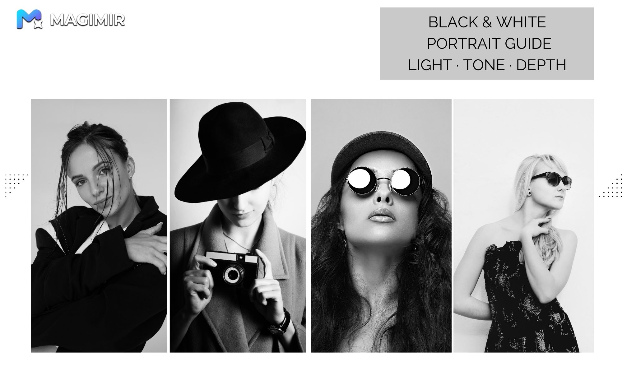 Black and White Portrait Photography: How to Control Tone, Light, and Depth